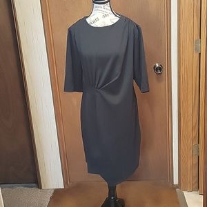 XL Black dress asymmetric 3/4 sleeve
